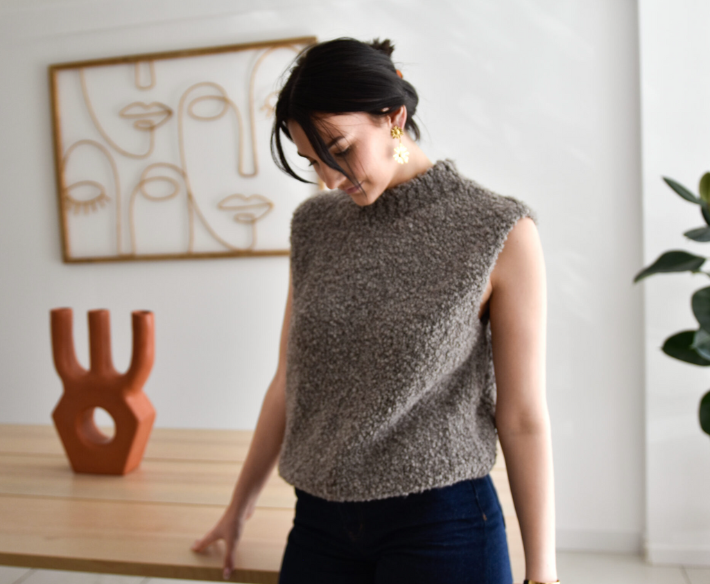 Pull sans manche Nora